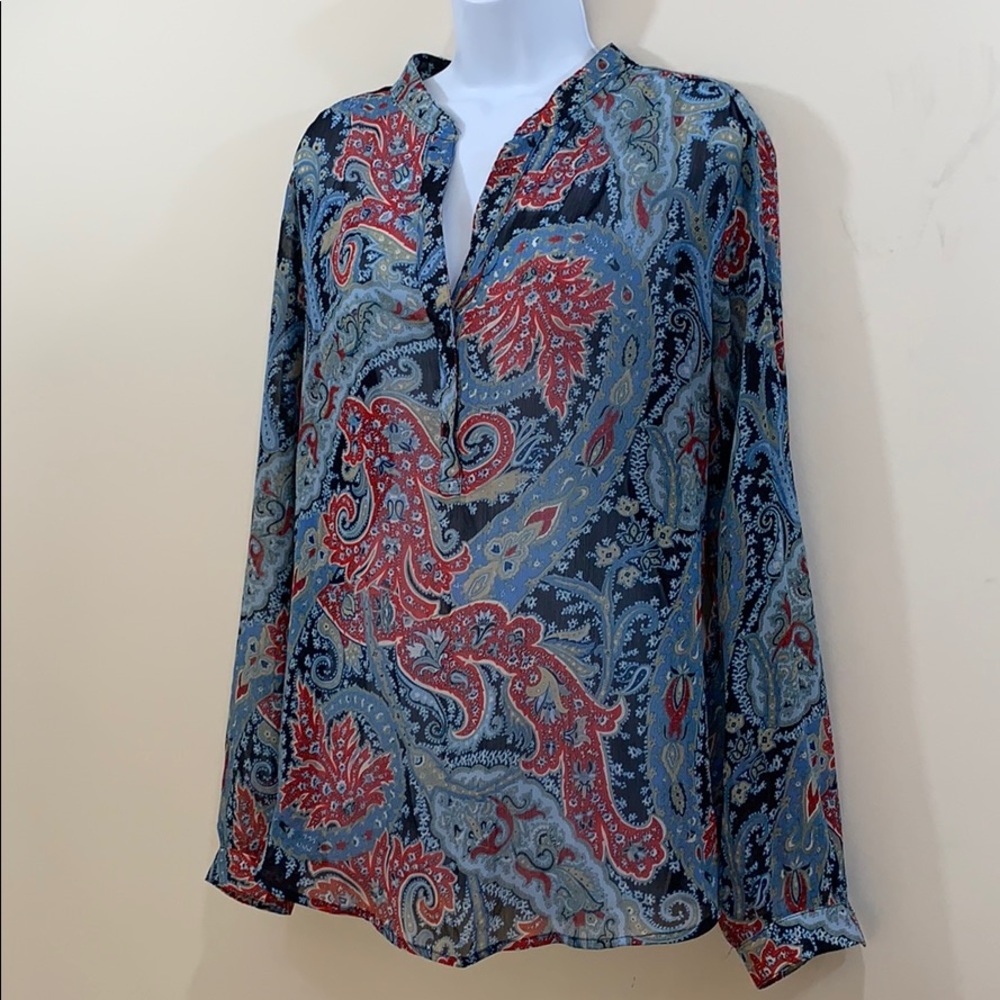 Sag Harbor Long Sleeve V-Neck Shirt Size XL - Picture 4 of 8